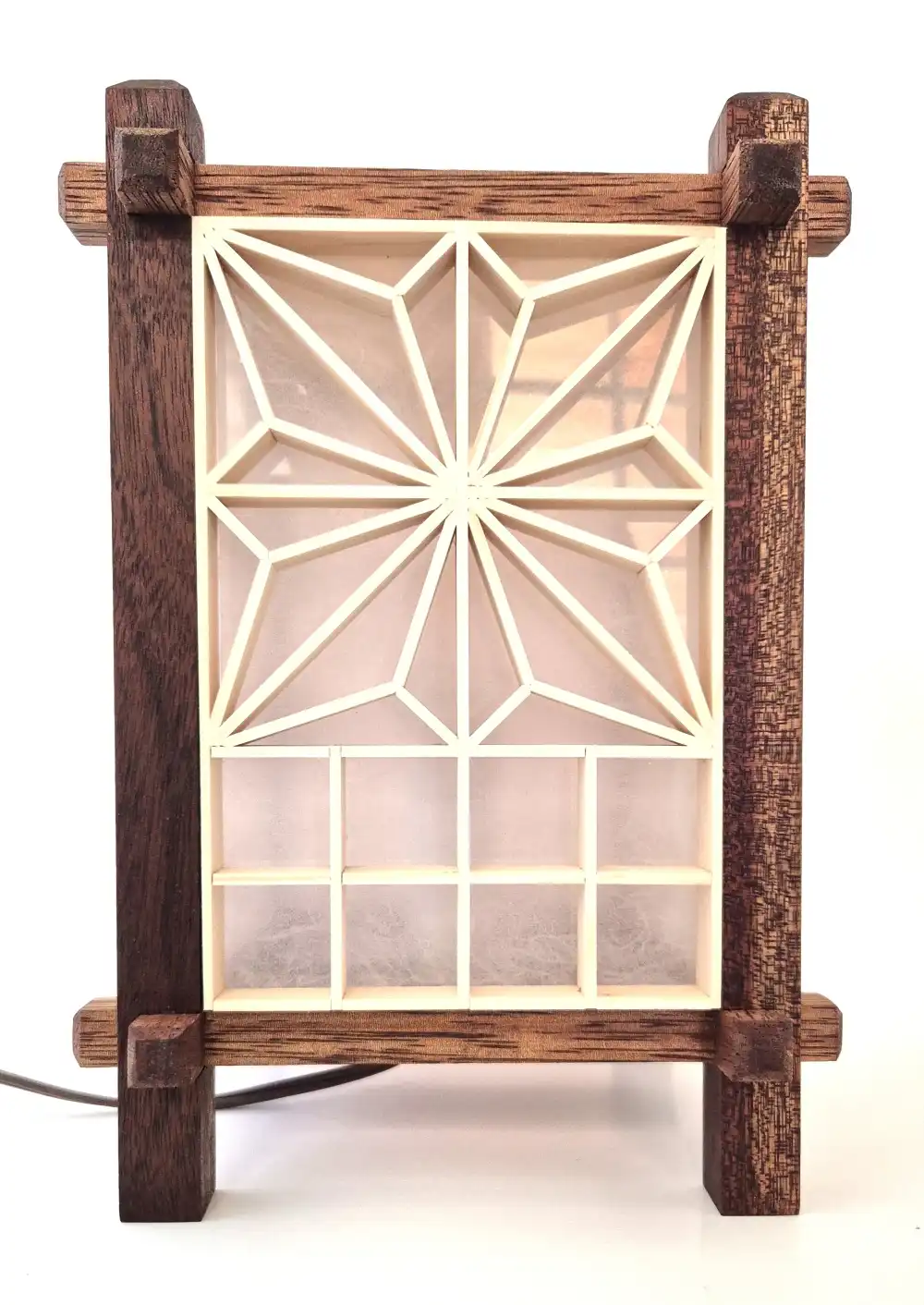 Handcrafted Japanese Kumiko Lamp ANH - Image 5