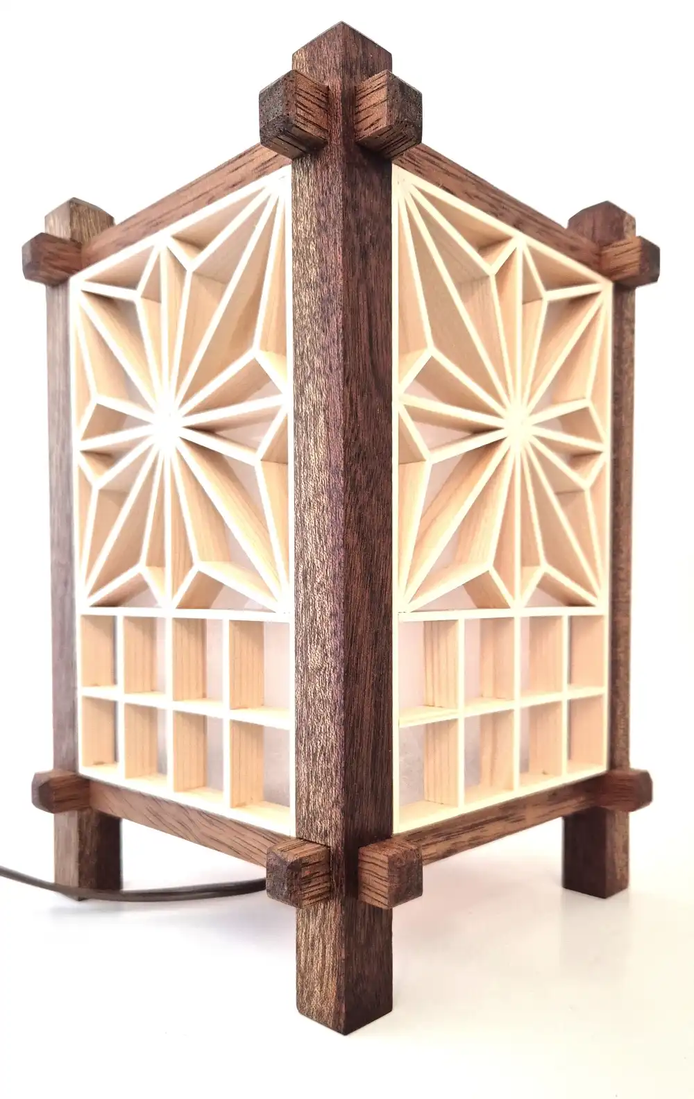 Handcrafted Japanese Kumiko Lamp ANH
