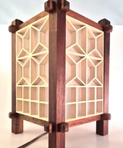 Handcrafted Japanese Kumiko Lamp TS