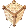 Handcrafted Japanese Kumiko Lamp DW - Image 5