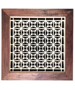 Kumiko Japanese style wall art with hashtag pattern