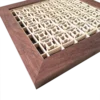 Kumiko Japanese style wall art with hashtag pattern - Image 2