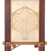 Handcrafted Japanese Kumiko Lamp HEX - Image 2