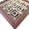 Kumiko Japanese style wall art with miter square pattern - Image 2