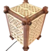 Handcrafted Japanese Kumiko Lamp SQ - Image 5