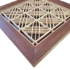 Kumiko Japanese style wall art with square dance pattern - Image 2