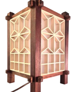 Handcrafted Japanese Kumiko Lamp TS
