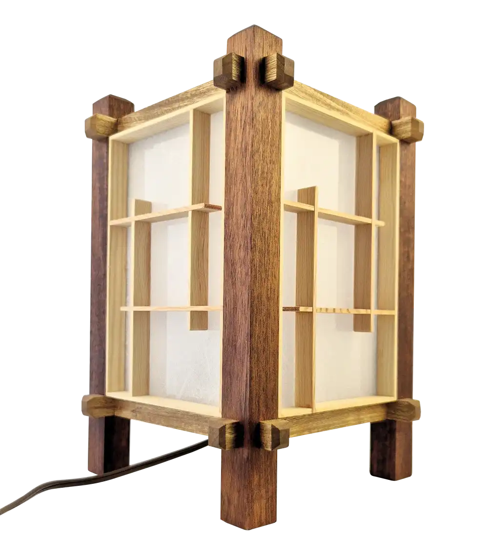 Handcrafted Japanese Kumiko Lamp UBUNTU
