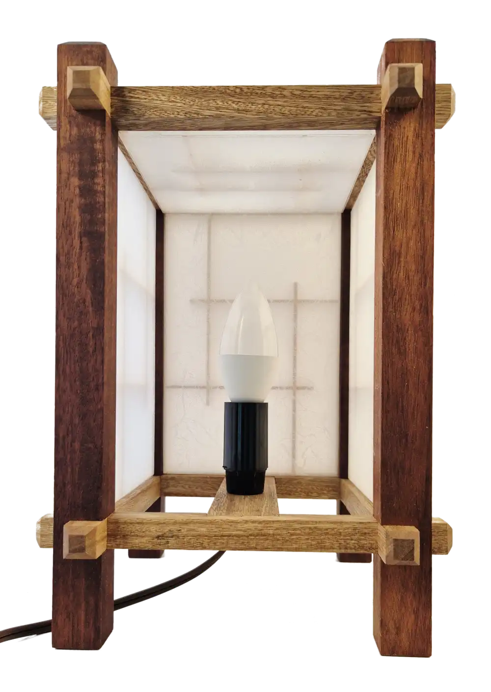 Handcrafted Japanese Kumiko Lamp UBUNTU - Image 6